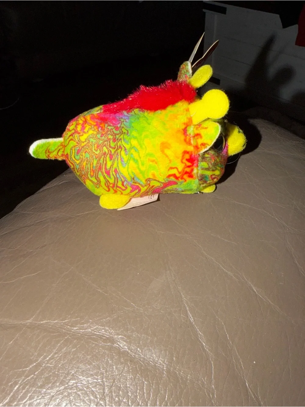Ty Neon Multicolor Plush Ball - Yellow & Green Accent